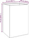 vidaXL - Plantenbak - 52x48x75 - cm - cortenstaal