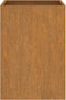 vidaXL - Plantenbak - 52x48x75 - cm - cortenstaal