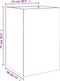 vidaXL - Plantenbak - 52x48x75 - cm - roestvrij - staal - zilverkleurig