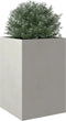 vidaXL - Plantenbak - 52x48x75 - cm - roestvrij - staal - zilverkleurig