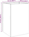 vidaXL - Plantenbak - 52x48x75 - cm - roestvrij - staal - zilverkleurig