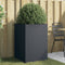 vidaXL - Plantenbak - 52x48x75 - cm - staal - antracietkleurig