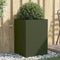 vidaXL - Plantenbak - 52x48x75 - cm - staal - olijfgroen