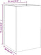 vidaXL - Plantenbak - 52x48x75 - cm - staal - olijfgroen