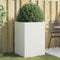 vidaXL - Plantenbak - 52x48x75 - cm - staal - wit