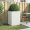 vidaXL - Plantenbak - 52x48x75 - cm - staal - wit