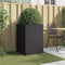 vidaXL - Plantenbak - 52x48x75 - cm - staal - zwart