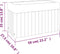 vidaXL - Plantenbak - 59x27,5x35 - cm - massief - acaciahout