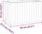 vidaXL - Plantenbak - 59x27,5x35 - cm - massief - acaciahout