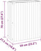 vidaXL - Plantenbak - 59x27,5x70 - cm - massief - acaciahout