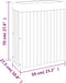 vidaXL - Plantenbak - 59x27,5x70 - cm - massief - acaciahout