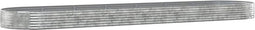 vidaXL - Plantenbak - 600x140x36 - cm - gepoedercoat - staal - zilverkleurig