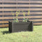 vidaXL - Plantenbak - 60x31x31 - cm - massief - grenenhout - grijs