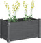 vidaXL - Plantenbak - 60x31x31 - cm - massief - grenenhout - grijs