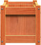 vidaXL - Plantenbak - 60x31x31 - cm - massief - grenenhout - wasbruin