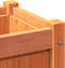 vidaXL - Plantenbak - 60x31x31 - cm - massief - grenenhout - wasbruin