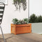 vidaXL - Plantenbak - 60x31x31 - cm - massief - grenenhout - wasbruin