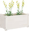 vidaXL - Plantenbak - 60x31x31 - cm - massief - grenenhout - wit