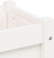 vidaXL - Plantenbak - 60x31x31 - cm - massief - grenenhout - wit