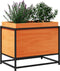 vidaXL - Plantenbak - 60x40x50 - cm - massief - grenenhout - wasbruin