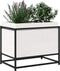 vidaXL - Plantenbak - 60x40x50 - cm - massief - grenenhout - wit