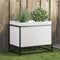 vidaXL - Plantenbak - 60x40x50 - cm - massief - grenenhout - wit