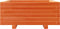 vidaXL - Plantenbak - 60x60x26,5 - cm - massief - grenenhout - wasbruin