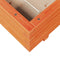 vidaXL - Plantenbak - 60x60x26,5 - cm - massief - grenenhout - wasbruin