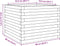 vidaXL - Plantenbak - 60x60x45,5 - cm - massief - grenenhout - wasbruin
