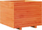 vidaXL - Plantenbak - 60x60x49,5 - cm - massief - grenenhout - wasbruin