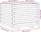 vidaXL - Plantenbak - 60x60x49,5 - cm - massief - grenenhout - wasbruin
