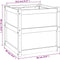 vidaXL - Plantenbak - 60x60x60 - cm - massief - douglashout