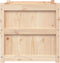 vidaXL - Plantenbak - 60x60x60 - cm - massief - grenenhout