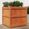 vidaXL - Plantenbak - 60x60x60 - cm - massief - grenenhout - wasbruin