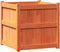 vidaXL - Plantenbak - 60x60x60 - cm - massief - grenenhout - wasbruin