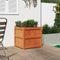 vidaXL - Plantenbak - 60x60x60 - cm - massief - grenenhout - wasbruin