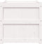 vidaXL - Plantenbak - 60x60x60 - cm - massief - grenenhout - wit