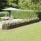 vidaXL - Plantenbak - 620x80x36 - cm - gepoedercoat - staal - bruin