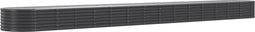 vidaXL - Plantenbak - 620x80x36 - cm - gepoedercoat - staal - antracietkleurig