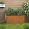 vidaXL - Plantenbak - 62x30x29 - cm - cortenstaal