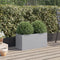 vidaXL - Plantenbak - 62x30x29 - cm - gegalvaniseerd - staal - zilverkleurig