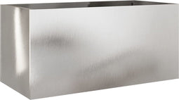 vidaXL - Plantenbak - 62x30x29 - cm - roestvrij - staal - zilverkleurig
