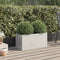 vidaXL - Plantenbak - 62x30x29 - cm - roestvrij - staal - zilverkleurig