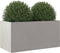 vidaXL - Plantenbak - 62x30x29 - cm - roestvrij - staal - zilverkleurig
