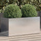 vidaXL - Plantenbak - 62x30x29 - cm - roestvrij - staal - zilverkleurig