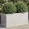 vidaXL - Plantenbak - 62x30x29 - cm - roestvrij - staal - zilverkleurig