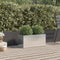 vidaXL - Plantenbak - 62x30x29 - cm - roestvrij - staal - zilverkleurig