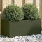 vidaXL - Plantenbak - 62x30x29 - cm - staal - olijfgroen