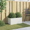vidaXL - Plantenbak - 62x30x29 - cm - staal - wit