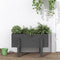 vidaXL - Plantenbak - 62x30x38 - cm - massief - grenenhout - grijs